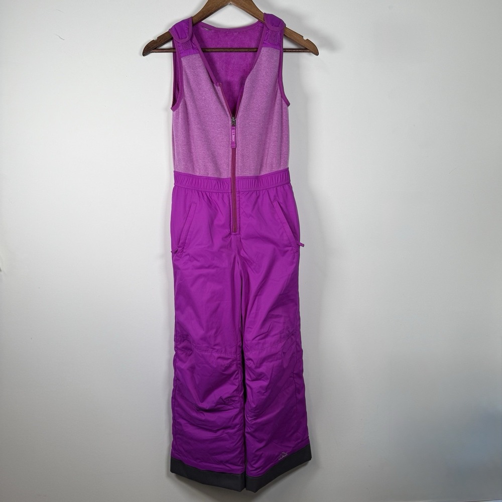 L. L.  Bean Youth Snowman's Purple‎ Full Body Soft Stretchy Top Size 10